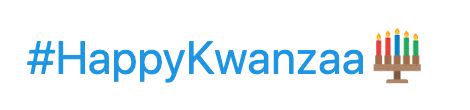 Twitter used an incorrect Kinara &mdash; the candleholder used during Kwanzaa &mdash; with five candles instead of seven. (Photo: Twitter)