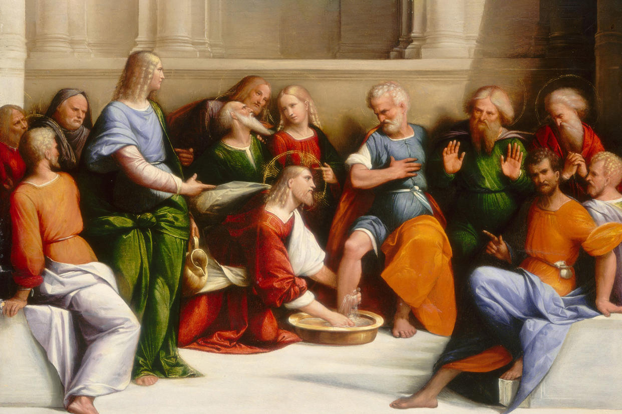 Christ Washing The Disciples Feet Heritage Art/Heritage Images via Getty Images