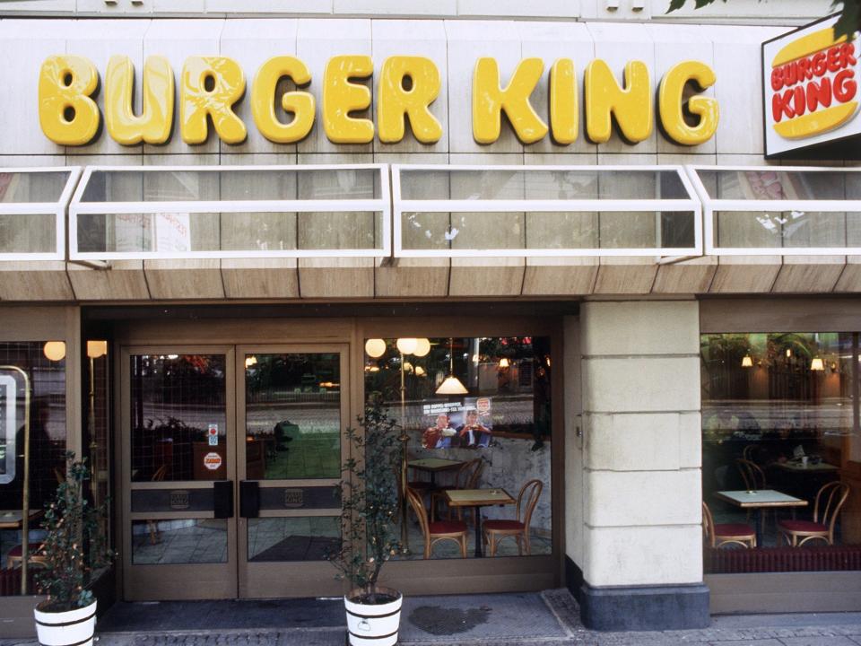 A Burger King restaurant in October 1986
