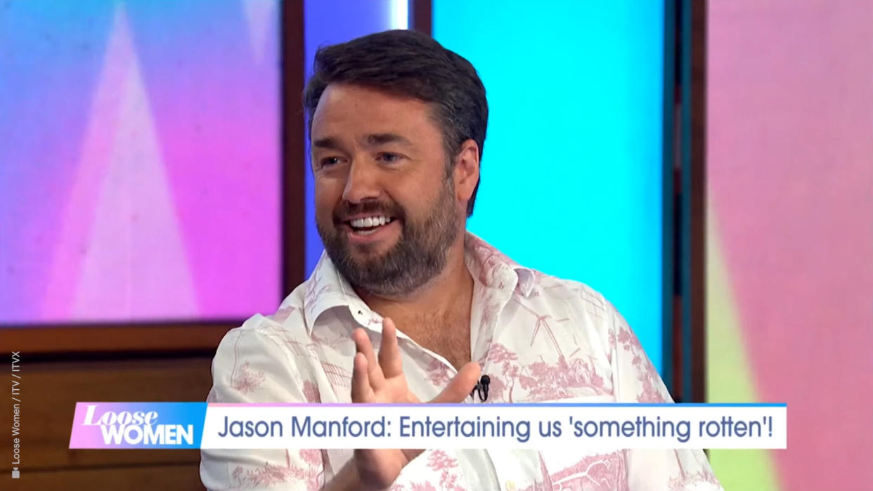 Jason Manford appeared on Loose Women. (ITV screengrab)