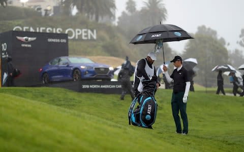 The rain was Spieth's friend in the end - The rain was Spieth's friend in the end - Credit: AP/Ryan Kang