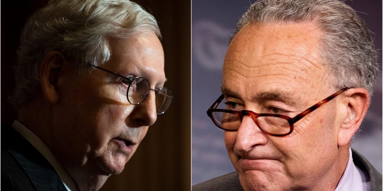 McConnell and Schumer collage 2