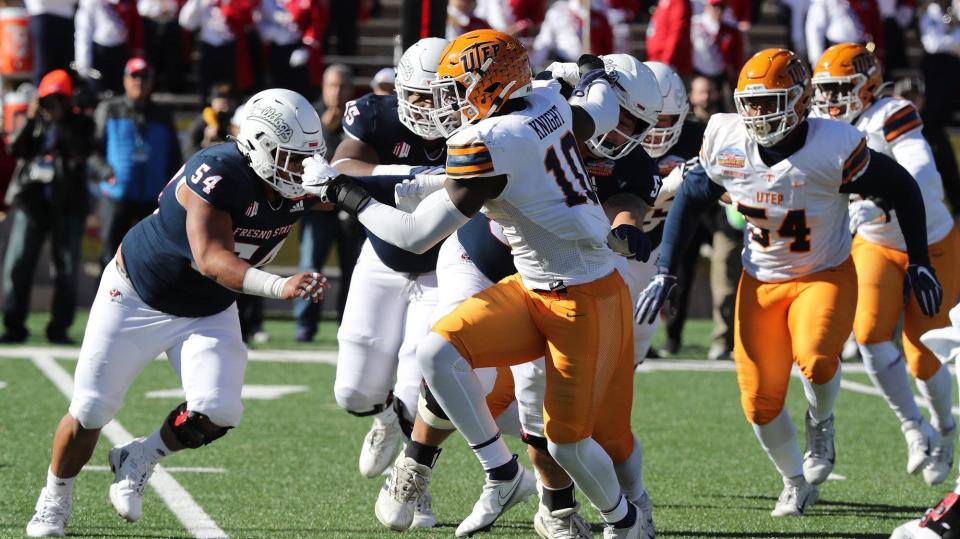 Tyrice Knight (No. 10) is a senior linebacker for the UTEP football team