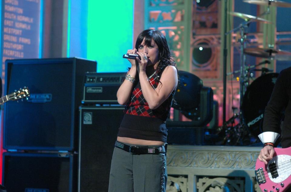 Ashlee Simpson on "Saturday Night Live" in October 2004