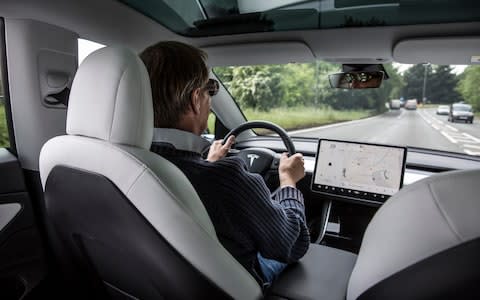 Tesla Model 3 interior  - Credit: Jeff Gilbert&nbsp;