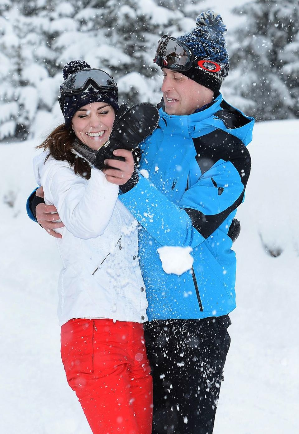 <p>The royal couple <a href="https://www.townandcountrymag.com/society/tradition/g26116256/royal-family-snow-photos/" rel="nofollow noopener" target="_blank" data-ylk="slk:enjoy a skiing trip;elm:context_link;itc:0;sec:content-canvas" class="link ">enjoy a skiing trip</a> in the French Alps.<br></p>