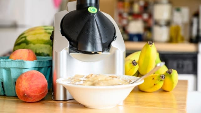 The Yonanas soft-serve maker delivers creamy frozen treat without dairy.