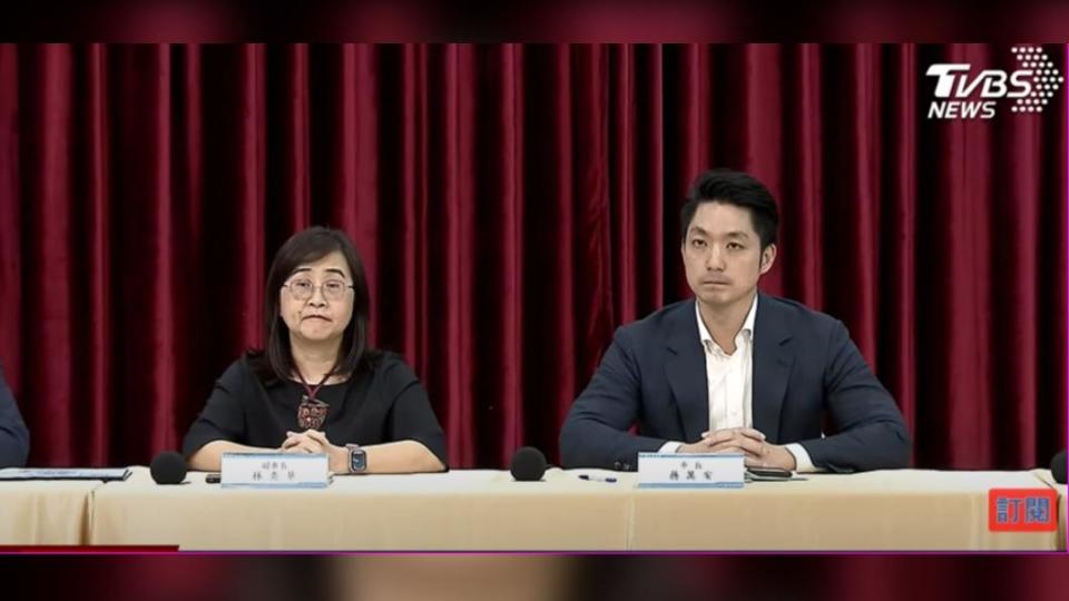 台北市長蔣萬安和副市長林奕華。（圖／TVBS）