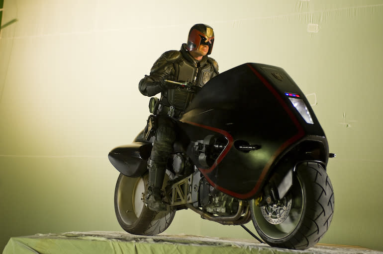 A "rip-off and butchering" of the Vision 800 was featured in the 2012 film 'Dredd.' Bracy wasn't sure whether to be flattered or angry.