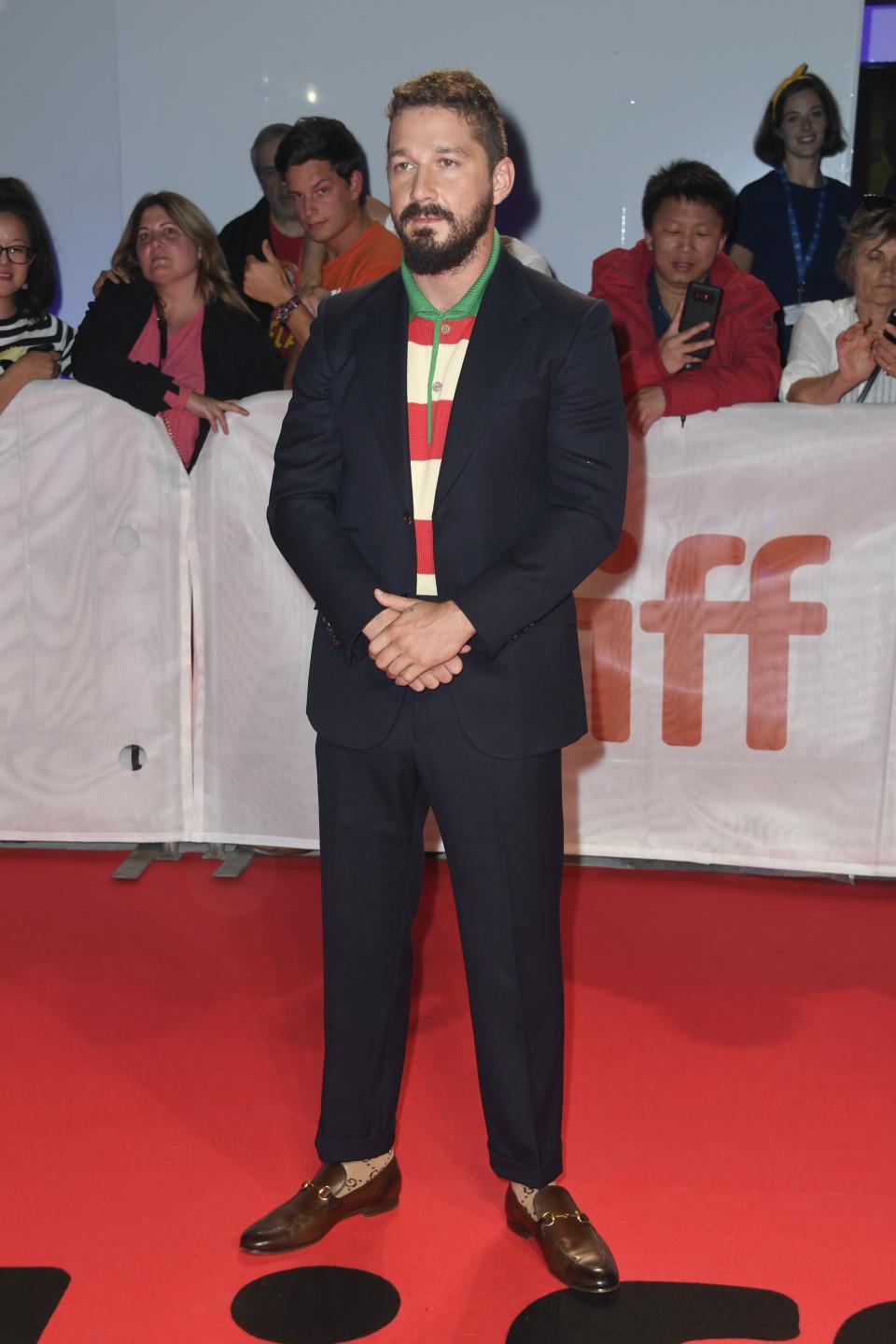 Shia LaBeouf at the Toronto International Film Festival, September 10, 2019.