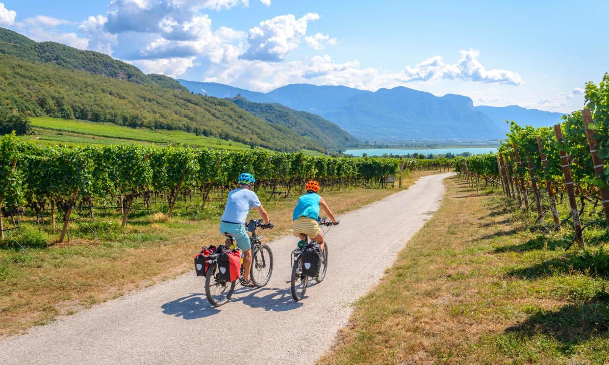 <span>Make sure you have the right insurance cover if you are doing activities such as cycling across the Alps.</span><span>Photograph: Valentin Wolf/Getty Images/imageBROKER RF</span>