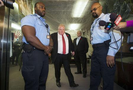 Oct. 31, 2013: A police document is released saying the alleged crack video was the focus of an investigation that led to dozens of arrests. Chief Bill Blair announces Toronto police had recovered a copy of a video file that depicts images of Ford "consistent with those previously reported in the press." Blair refused to give details but said there was nothing in the video that would support the laying of a criminal charge. He said that as a result of discovering the video, Lisi was facing an addition charge of extortion.