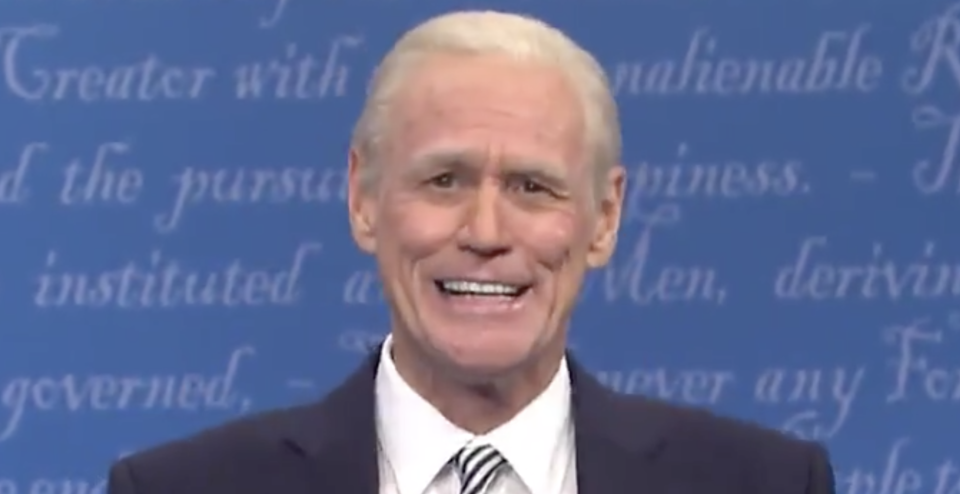 Jim Carrey as Joe Biden on Saturday Night Live. (Photo: NBC/Twitter)