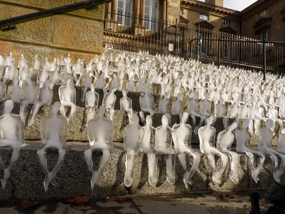 巴西研究學者Néle Azevedo帶來的小冰人藝術行動將在國父紀念館登場(圖片提供:Néle Azevedo)