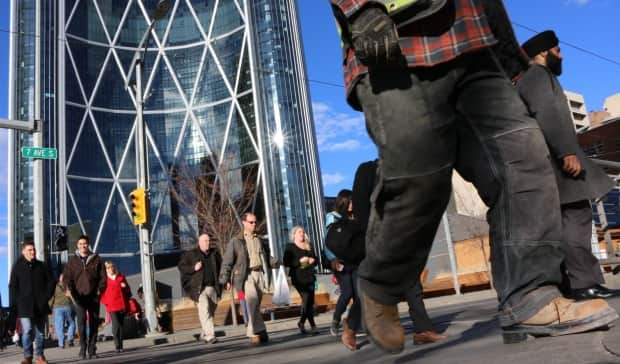 The Conference Board of Canada's national consumer confidence index inched up to 91.1 in February, but in Alberta it dropped 6.3 points to 58.3. (Evelyne Asselin/CBC - image credit)