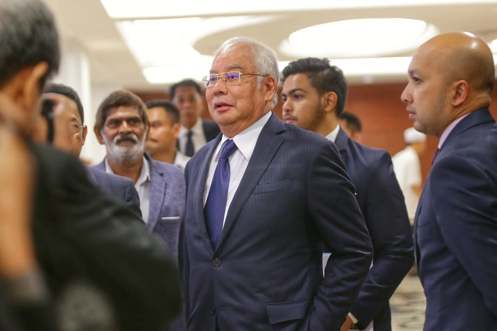 Najib said the Budget left the federal government with less room to maneuver should an economic crisis take place. — Picture by Ahmad Zamzahuri