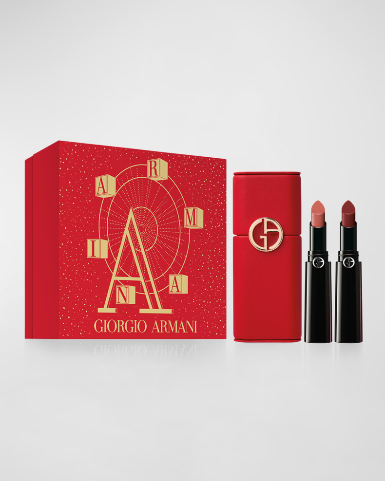 Armani Beauty Lip Power Holiday Satin Lipstick Duo Set