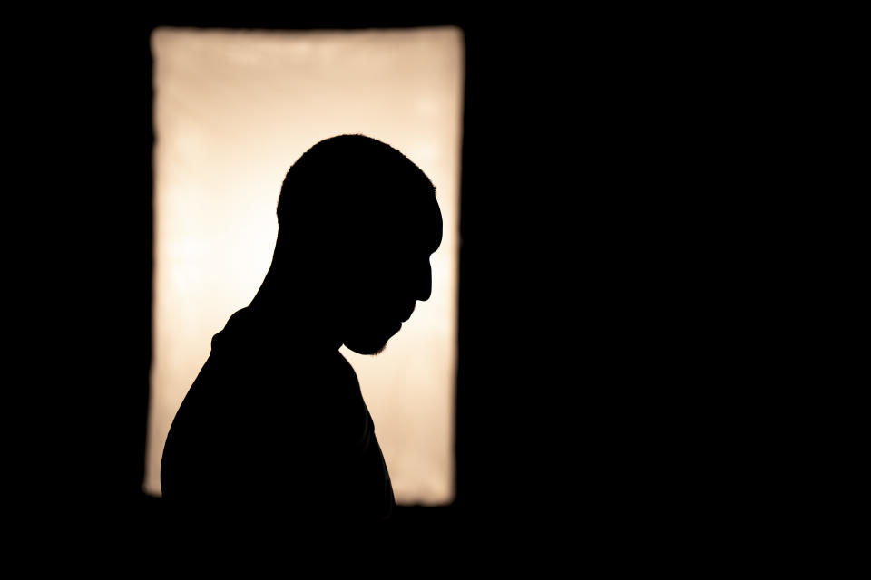 The Boston Celtics' Grant Williams poses for photos during media day at High Output Studios in Canton, Massachusetts, on Sept. 26, 2022. (Maddie Malhotra/Getty Images)