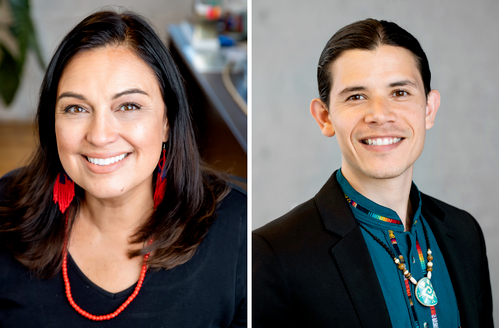 Chief Executive Officer of The National Native American Boarding Healing Coalition Deborah Parker and Deputy Chief Executive Officer Dr. Samuel Torres. (photo:boardingschoolhealing.org)