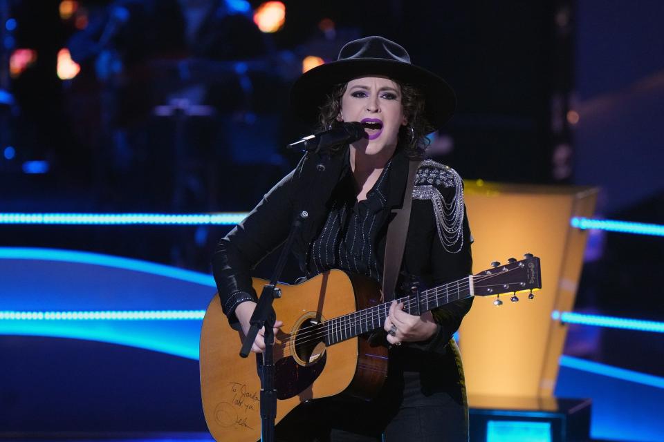 Oklahoma native Jordan Rainer performs during the battles on "The Voice" Season 24.