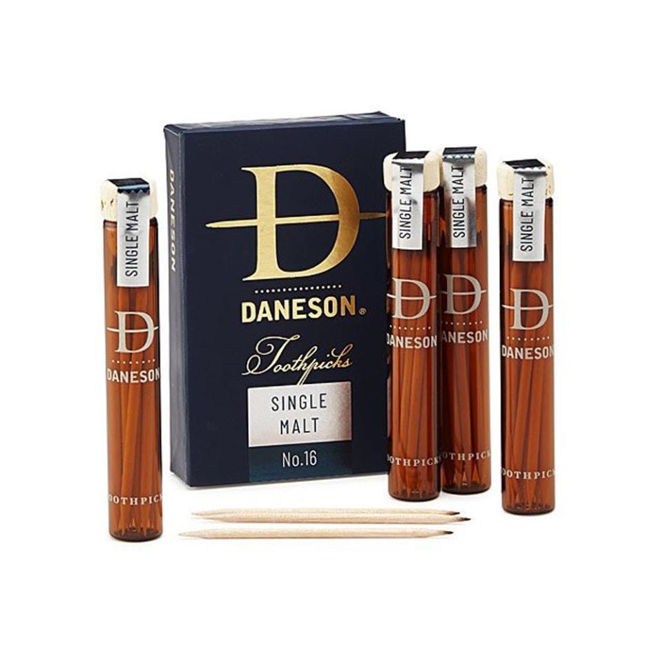 <p><a href="https://go.redirectingat.com?id=74968X1596630&url=https%3A%2F%2Fwww.uncommongoods.com%2Fproduct%2Fscotch-infused-toothpicks-gift-set&sref=https%3A%2F%2Fwww.bestproducts.com%2Flifestyle%2Fg1453%2Ffathers-day-gifts-ideas%2F" rel="nofollow noopener" target="_blank" data-ylk="slk:Shop Now;elm:context_link;itc:0" class="link ">Shop Now</a></p><p>Scotch-Infused Toothpicks Gift Set</p><p>$36.00</p><p>uncommongoods.com</p>