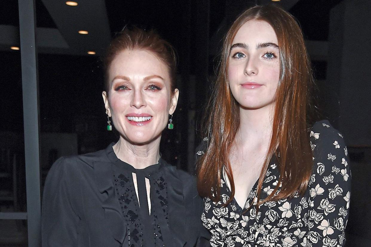 Mother's love: Actor Julianne Moore and daughter Liv Freundlich: Jamie McCarthy/Getty