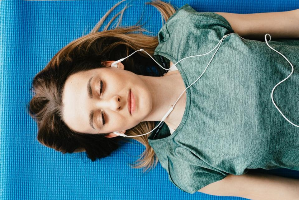 <a href="https://www.pexels.com/photo/tranquil-woman-resting-on-yoga-mat-in-earphones-at-home-4498187/" rel="nofollow noopener" target="_blank" data-ylk="slk:Karolina Grabowska/Pexels" class="link ">Karolina Grabowska/Pexels</a>, <a href="http://creativecommons.org/licenses/by-sa/4.0/" rel="nofollow noopener" target="_blank" data-ylk="slk:CC BY-SA" class="link ">CC BY-SA</a>