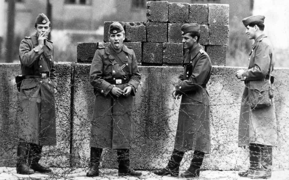 Berlin Wall guards in 1961 - Getty