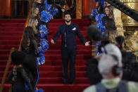 Southern California quarterback Caleb Williams poses on the red carpet ahead of the first round of the NFL football draft, Thursday, April 25, 2024, in Detroit. (AP Photo/Carlos Osorio)