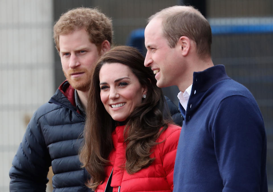 Prince Harry, Kate Middleton, and Prince William