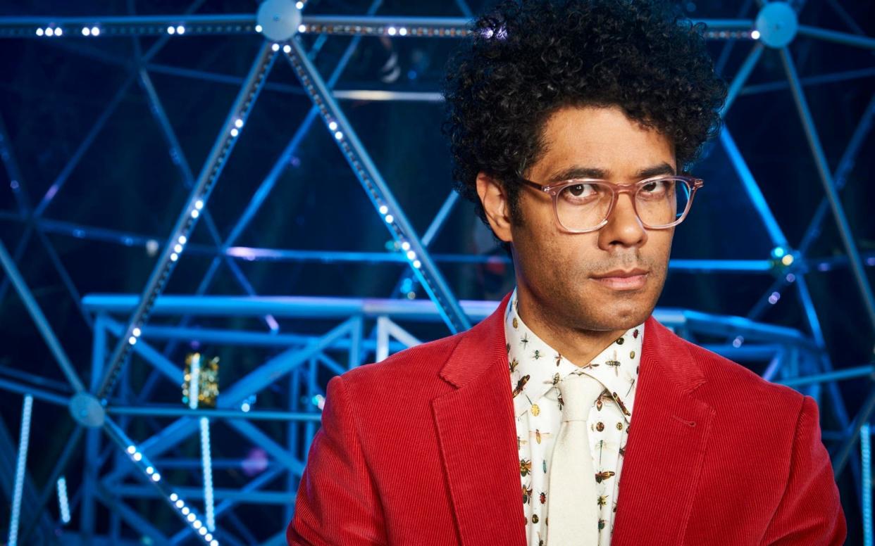 Richard Ayoade in his new role as host of The Crystal Maze - PA