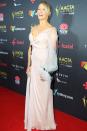 <p>Looking gorgeous as ever, Natalie Bassingthwaighte was looking etherial in pink despite her dress having one very unusual sleeve attached to it.</p>