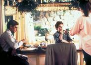 <p><em>Sibling Rivalry</em>, 1990, with Scott Bakula, Carrie Fisher, and Kirstie Alley. (Photo: Everett Collection)</p>