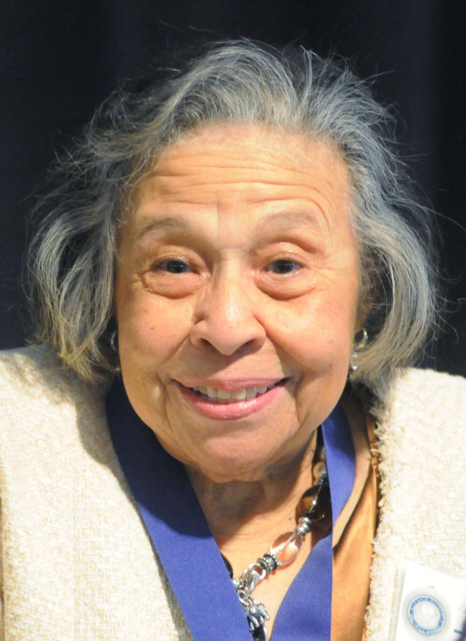 Lorraine Roberts poses at the Eleanor Roosevelt Val-Kill Medal ceremony on Oct. 16, 2011, at Eleanor Roosevelt Center.