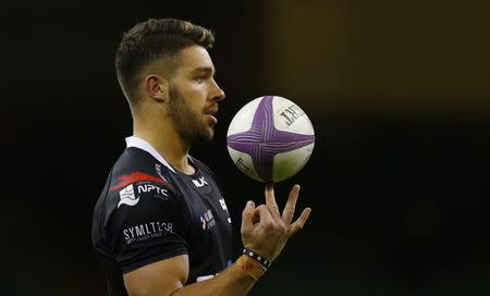 Britain Rugby Union - Ospreys v Stade Francais Paris - European Rugby Challenge Cup Quarter Final - Principality Stadium, Cardiff, Wales - 2/4/17 Ospreys' Rhys Webb Action Images via Reuters / Peter Cziborra Livepic