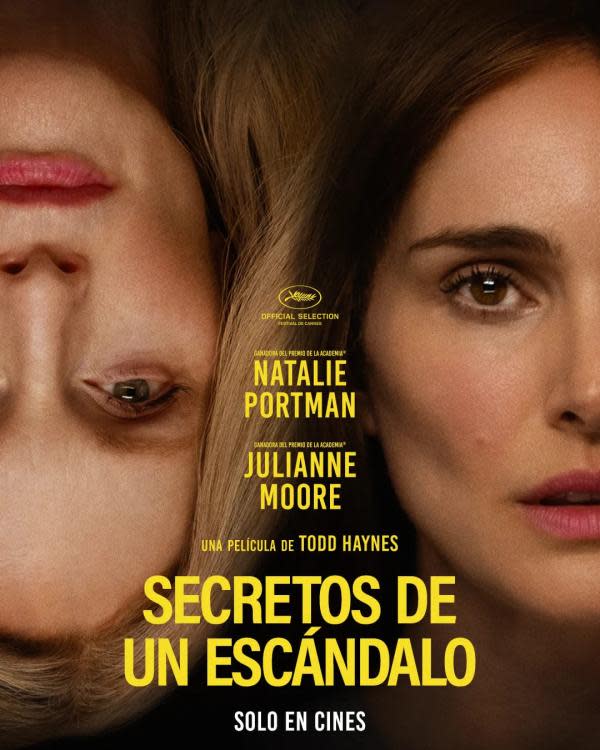 Póster oficial de Secretos de un Escándalo (Fuente: Diamond Films)