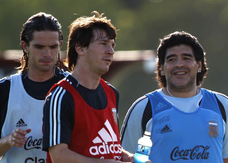 Diego Maradona dirigió a Lionel Messi en la Selección Argentina entre 2008 y 2010