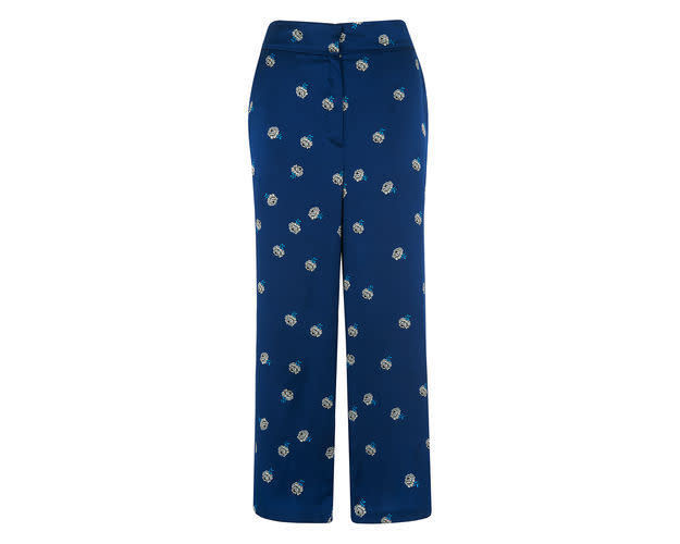 Edwina Print Silk Trousers