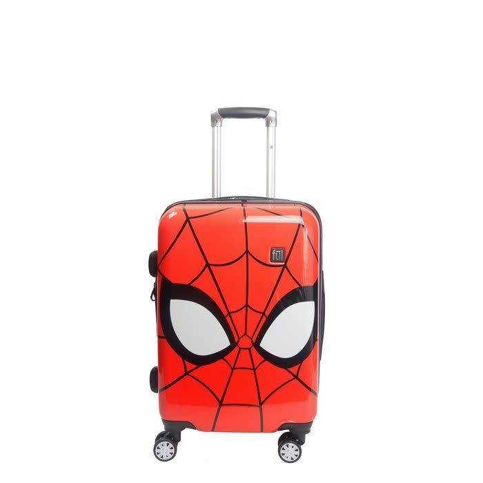3) Spiderman Mask 21-Inch Hard Rolling Luggage