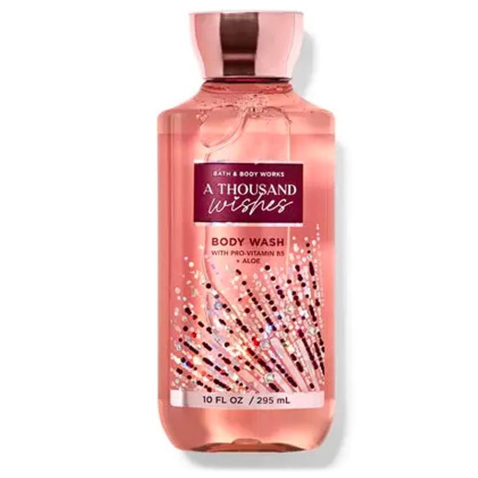 <p><a href="https://go.redirectingat.com?id=74968X1596630&url=https%3A%2F%2Fwww.bathandbodyworks.com%2Fp%2Fa-thousand-wishes-body-wash-026354226.html&sref=https%3A%2F%2Fwww.bestproducts.com%2Fbeauty%2Fg24750849%2Fbath-and-body-works-scents-ranked%2F" rel="nofollow noopener" target="_blank" data-ylk="slk:Shop Now;elm:context_link;itc:0;sec:content-canvas" class="link ">Shop Now</a></p><p>A Thousand Wishes</p><p>bathandbodyworks.com</p><p>$14.95</p>