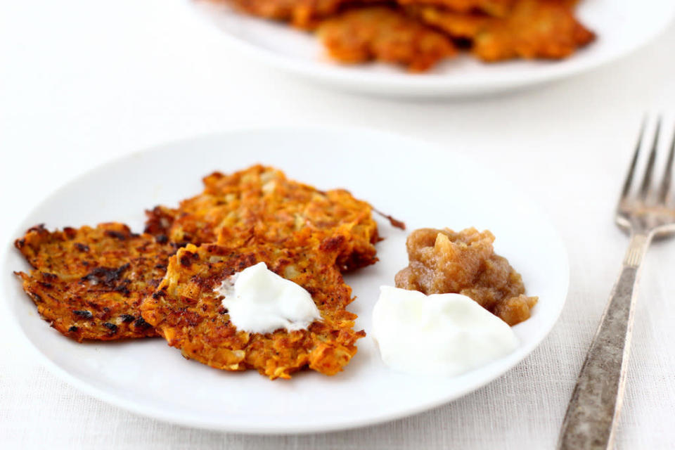 Spiced Sweet Potato Latkes