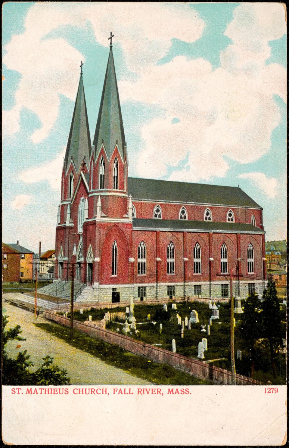 St. Mathieu's Church at St. Mary's and Wellington streets was created by Louis G. Destremps, who also designed several other churches and municipal buildings.