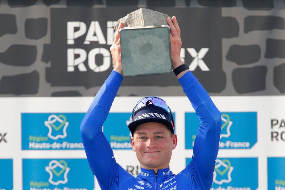 Mathieu van der Poel is hoping to retain his Paris-Roubaix crown (AP)