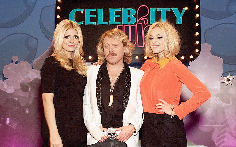 With Holly Willoughby and Keith Lemon on Celebrity Juice - Getty