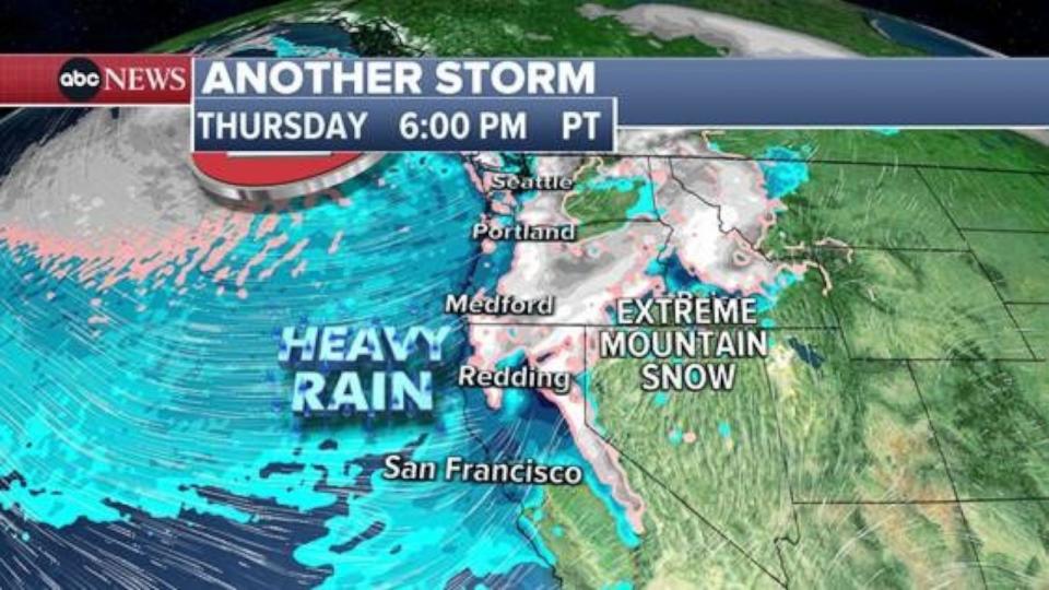 PHOTO: ABC News weather map. (ABC News)