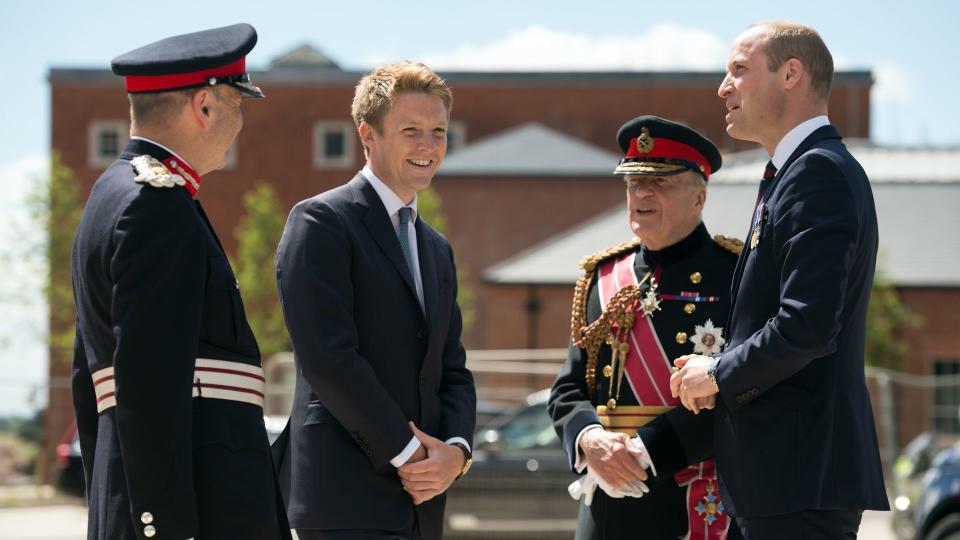 Hugh Grosvenor and Prince William in 2018