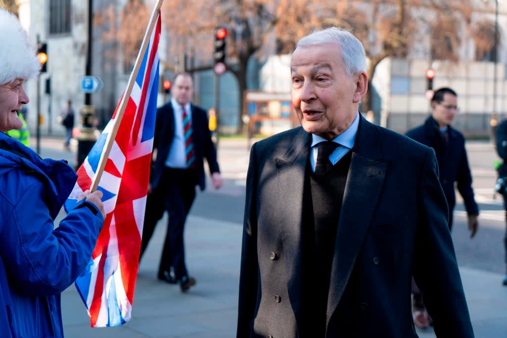 Former Labour MP Frank Field said he had changed his mind on assisted dying laws (AFP/Getty)