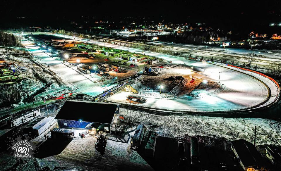 The I-500 track is seen before the 53rd running of the event.