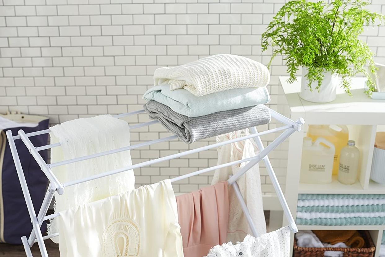 A Foldable Clothes Drying Rack Wedding Registry Items