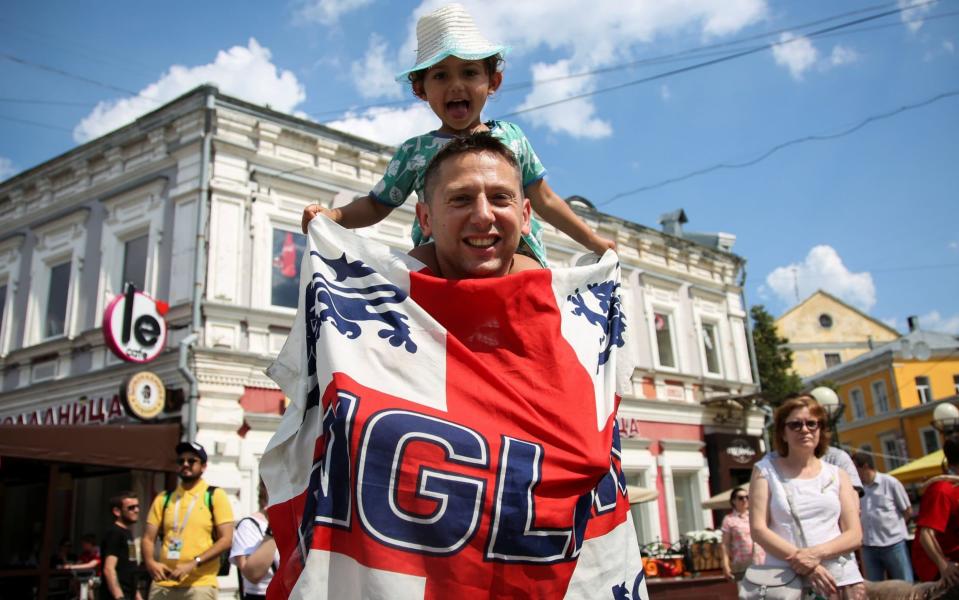 Fans in Nizhny Novgorod, Russia - REUTERS